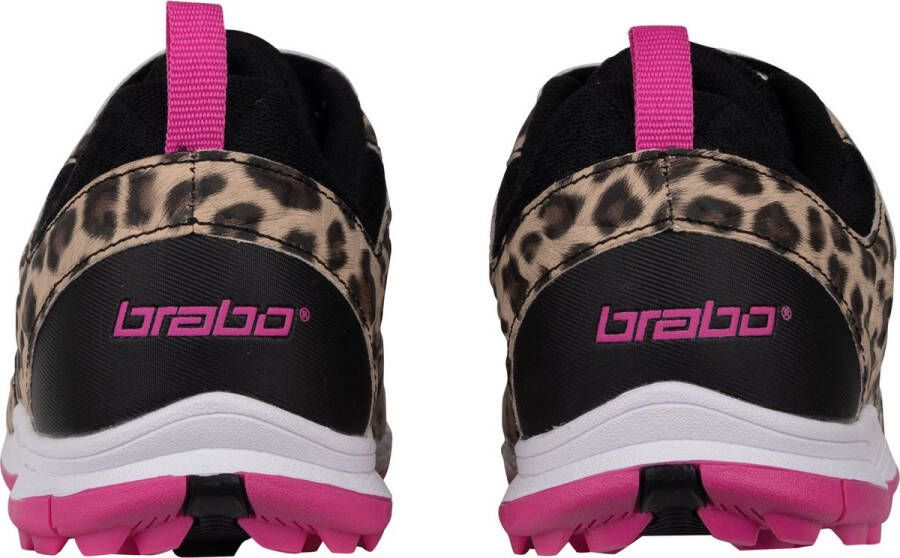 Brabo Velcro Leopard Junior Sportschoenen Korfbal Brown Black - Foto 8
