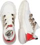 Braqeez 421270-500 Meisjes Lage Sneakers Wit Print Leer Veters - Thumbnail 13