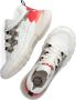 Braqeez 421270-500 Meisjes Lage Sneakers Wit Print Leer Veters - Thumbnail 8