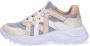 Braqeez 421281-596 Meisjes Lage Sneakers Roze Blauw Leer Veters - Thumbnail 5