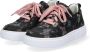 Braqeez 421303 589 Meisjes Lage Sneakers Zwart Print Leer Veters - Thumbnail 2