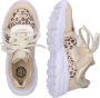 Braqeez 421304-513 Meisjes Lage Sneakers Goud Print Leer Veters - Thumbnail 3