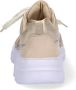 Braqeez 421304-513 Meisjes Lage Sneakers Goud Print Leer Veters - Thumbnail 5