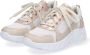 Braqeez 421306 501 Meisjes Lage Sneakers Wit Goud Leer Veters - Thumbnail 4