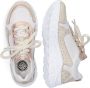 Braqeez 421306 501 Meisjes Lage Sneakers Wit Goud Leer Veters - Thumbnail 5