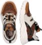 Braqeez 421792-513 Lage Sneakers Bruin Print Leer Veters - Thumbnail 12