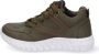 Braqeez 421930-569 Lage Sneakers Groen Nubuck Veters - Thumbnail 8