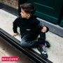 Braqeez 421970-589 Jongens Lage Sneakers Zwart Textiel Veters - Thumbnail 8