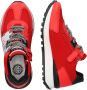 Braqeez 422271-541 Jongens Lage Sneakers Rood Wit Leer Veters - Thumbnail 2