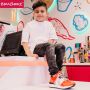 Braqeez 422271-541 Jongens Lage Sneakers Rood Wit Leer Veters - Thumbnail 8