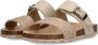 Braqeez 422421-502 Meisjes Slippers Beige Imitatieleer Gesp - Thumbnail 5