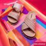 Braqeez 422422-502 Meisjes Slippers Beige Imitatieleer Geen Sluiting - Thumbnail 4