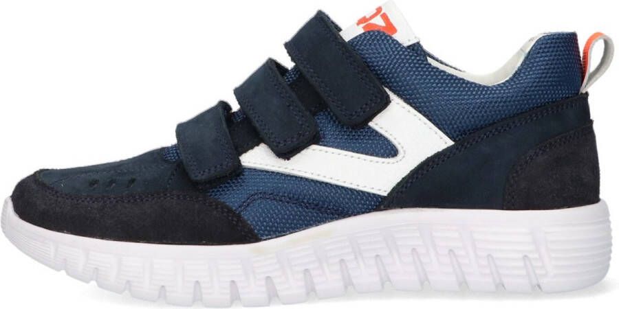 Braqeez 422431 129 Jongens Lage Sneakers Blauw Nubuck Klittenband - Foto 6