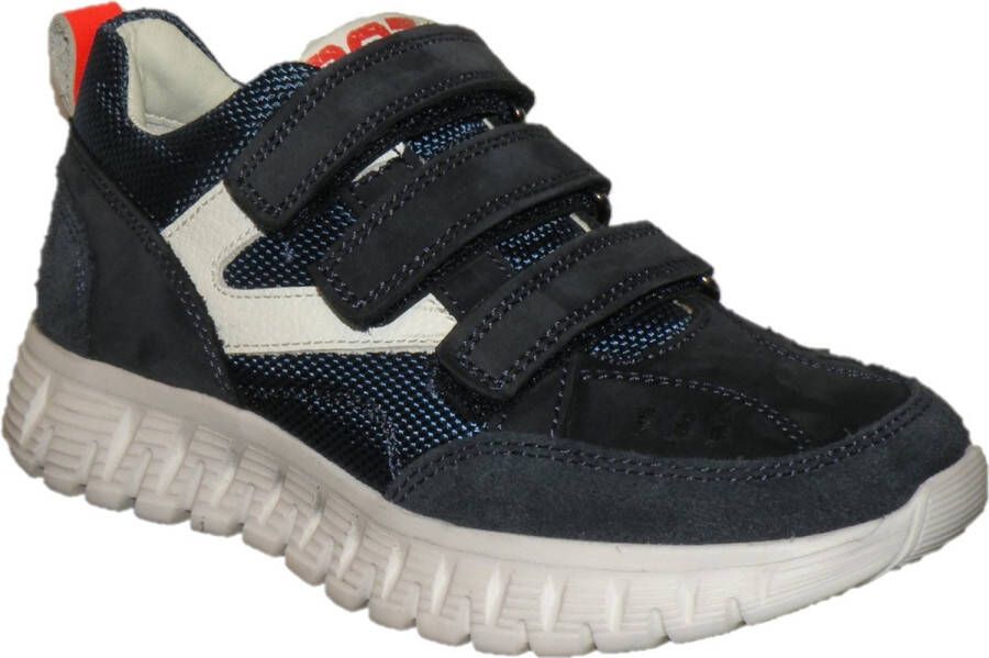 Braqeez 422431 129 Jongens Lage Sneakers Blauw Nubuck Klittenband - Foto 13