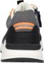 Braqeez 422480-529 Jongens Lage Sneakers Blauw Oranje Leer Veters - Thumbnail 4
