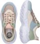 Braqeez 422492 721 Meisjes Lage Sneakers Blauw Groen Beige Imitatieleer Veters - Thumbnail 3