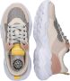 Braqeez 422492-796 Meisjes Lage Sneakers Beige Roze Imitatieleer Veters - Thumbnail 4