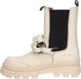 Braqeez 422720-502 Meisjes Chelsea Boots Beige Leer Ritssluiting - Thumbnail 4
