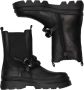 Braqeez 422720 589 Meisjes Chelsea Boots Zwart Leer Ritssluiting - Thumbnail 5