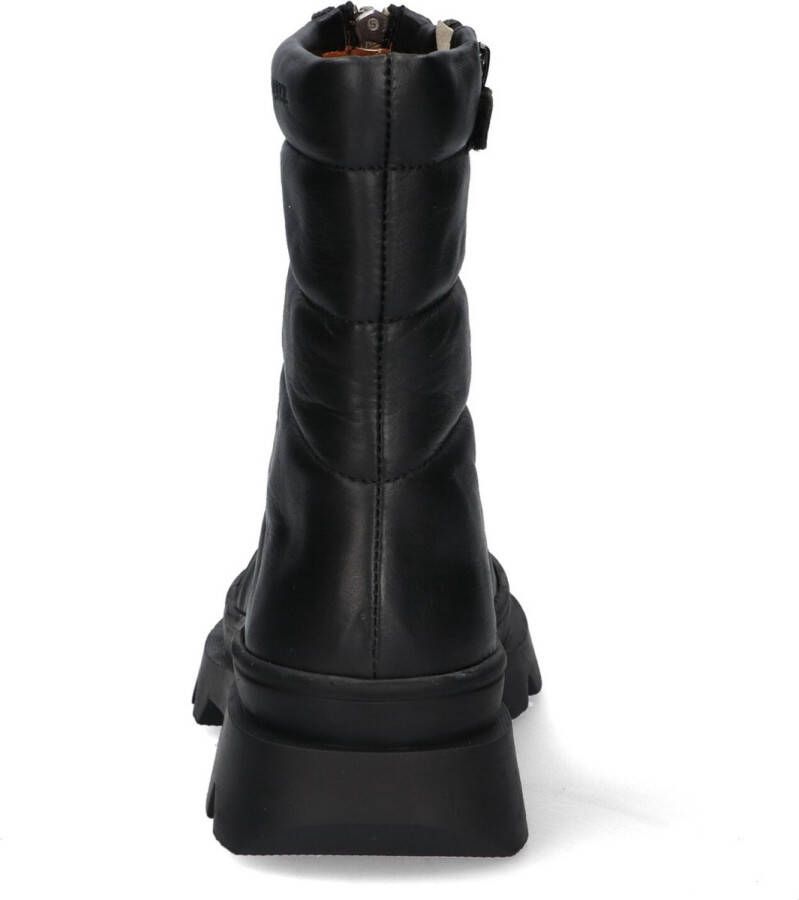 Braqeez 422721-589 Meisjes Biker Boots Zwart Leer Ritssluiting - Foto 5