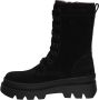 Braqeez 422723-589 Meisjes Veterboots Zwart Suède Veters - Thumbnail 9