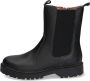 Braqeez 422774-589 Meisjes Chelsea Boots Zwart Leer Ritssluiting - Thumbnail 11