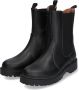 Braqeez 422774-589 Meisjes Chelsea Boots Zwart Leer Ritssluiting - Thumbnail 9