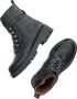 Braqeez 422788-589 Meisjes Biker Boots Zwart Leer Veters - Thumbnail 9