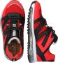 Braqeez 422861 541 Jongens Lage Sneakers Rood Zwart Leer Veters - Thumbnail 6