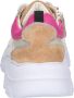 Braqeez 423285-600 Meisjes Lage Sneakers Beige Goud Roze Print Bruin Leer Veters - Thumbnail 5