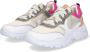 Braqeez 423285-600 Meisjes Lage Sneakers Beige Goud Roze Print Bruin Leer Veters - Thumbnail 6