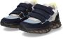 Braqeez 423321-529 Jongens Lage Sneakers Blauw Beige Nubuck Klittenband - Thumbnail 3