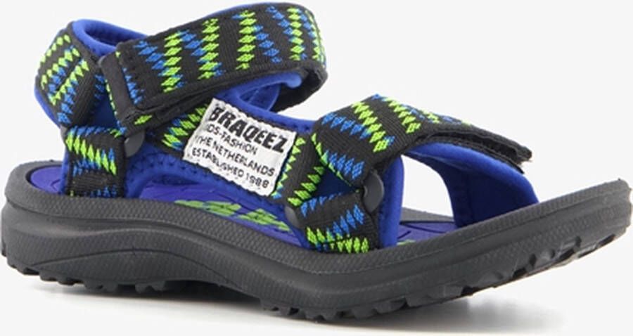 Braqeez Sky Sport sandalen kobaltblauw Jongens Textiel Meerkleurig 29 - Foto 13