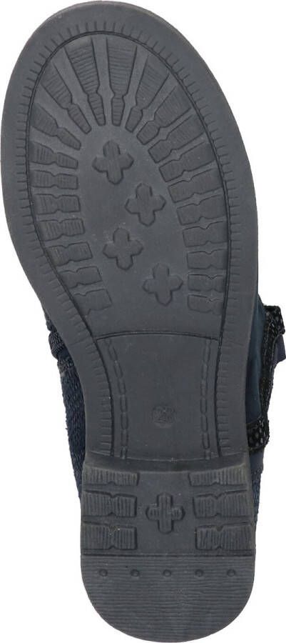 Braqeez Naomi Nova Meisjes Enkellaarsjes Blauw Nubuck Ritssluiting