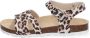 Braqeez Saar Spain Meisjes Sandalen Print Beige Imitatieleer Gesp - Thumbnail 6