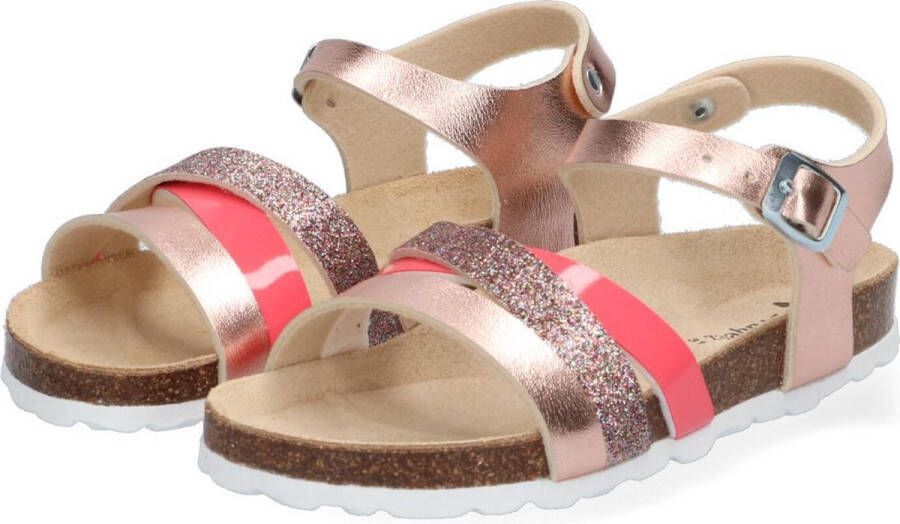 Braqeez Saar Spain Meisjes Sandalen Roze Imitatieleer Gesp