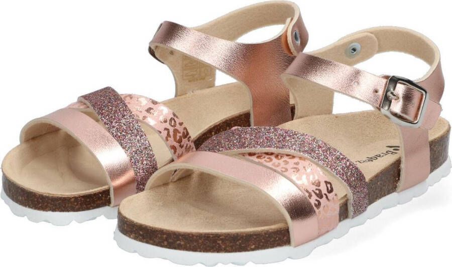 Braqeez Saar Spain Meisjes Sandalen Roze Imitatieleer Gesp