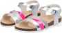 Braqeez Saar Spain Meisjes Sandalen Zilver Roze Imitatieleer Gesp - Thumbnail 2