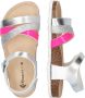 Braqeez Saar Spain Meisjes Sandalen Zilver Roze Imitatieleer Gesp - Thumbnail 5