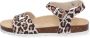 Braqeez Sally Spain Meisjes Sandalen Print Beige Imitatieleer Gesp - Thumbnail 6