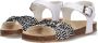Braqeez Sally Spain Meisjes Sandalen Wit Print Imitatieleer Gesp - Thumbnail 3