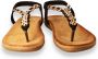 Bridge Footwear Dames Sandaal Black ZWART - Thumbnail 4