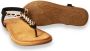 Bridge Footwear Dames Sandaal Black ZWART - Thumbnail 5