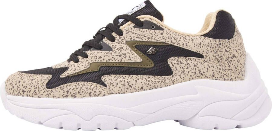 British Knights GALAXY Dames sneakers laag Beige cheetah