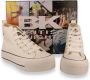 British Knights KAYA MID Dames sneakers hoog Wit - Thumbnail 10