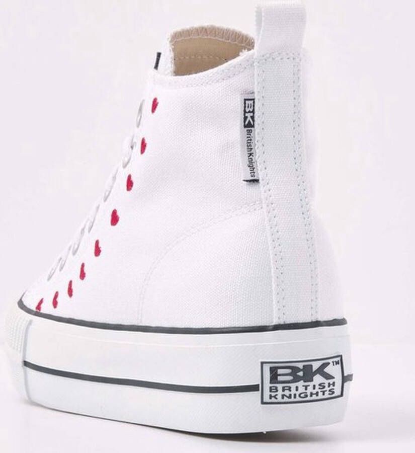 British Knights KAYA MID Dames sneakers hoog Wit