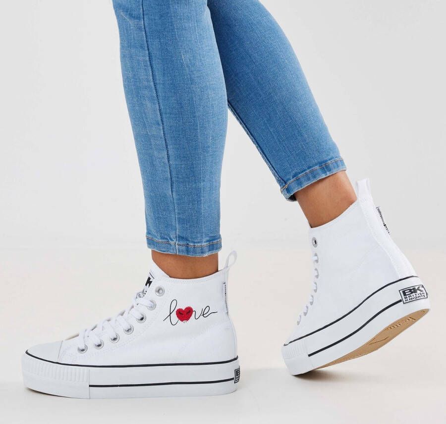 British Knights KAYA MID Dames sneakers hoog Wit