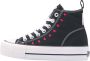 British Knights KAYA MID Dames sneakers hoog Zwart - Thumbnail 2