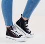 British Knights KAYA MID Dames sneakers hoog Zwart - Thumbnail 6