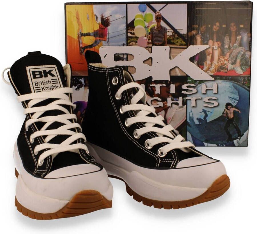 British Knights KAYA MID FLY Dames sneakers hoog Zwart